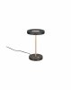 Lampka stołowa nocna LED okrągły klosz nowoczesna designerska ozdobna ściemnialna GUANO 534410165 Trio